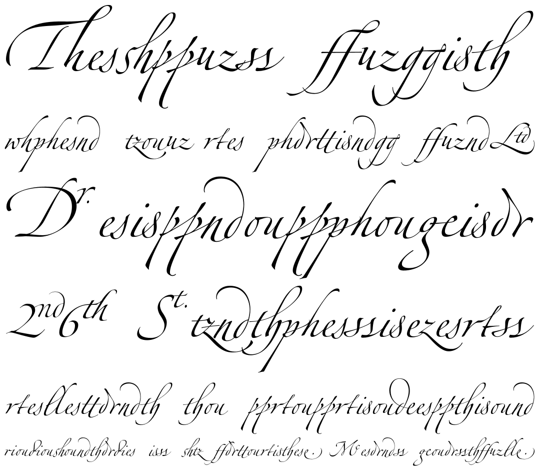 Beispiel einer Zapfino Extra Pro-Schriftart #1